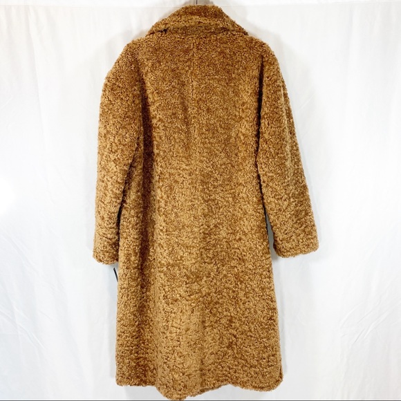 Halogen Tan Faux Teddy Coat - Picture 4 of 6